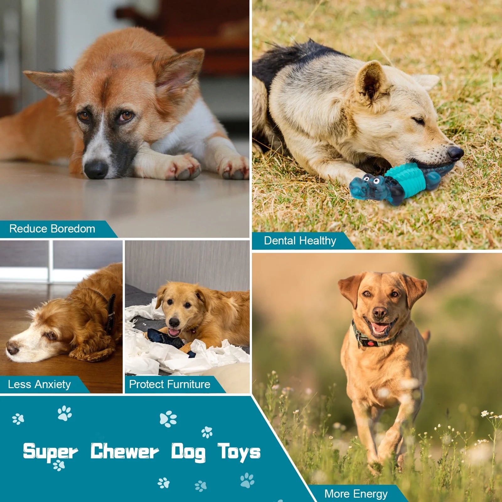 Tough Dog Toys,Dog Toys for Aggressive Chewers,Indestructible Dog Toys for Large Breed,Durable Dog Toys for Large Dogs,Bacon Flavor,Green