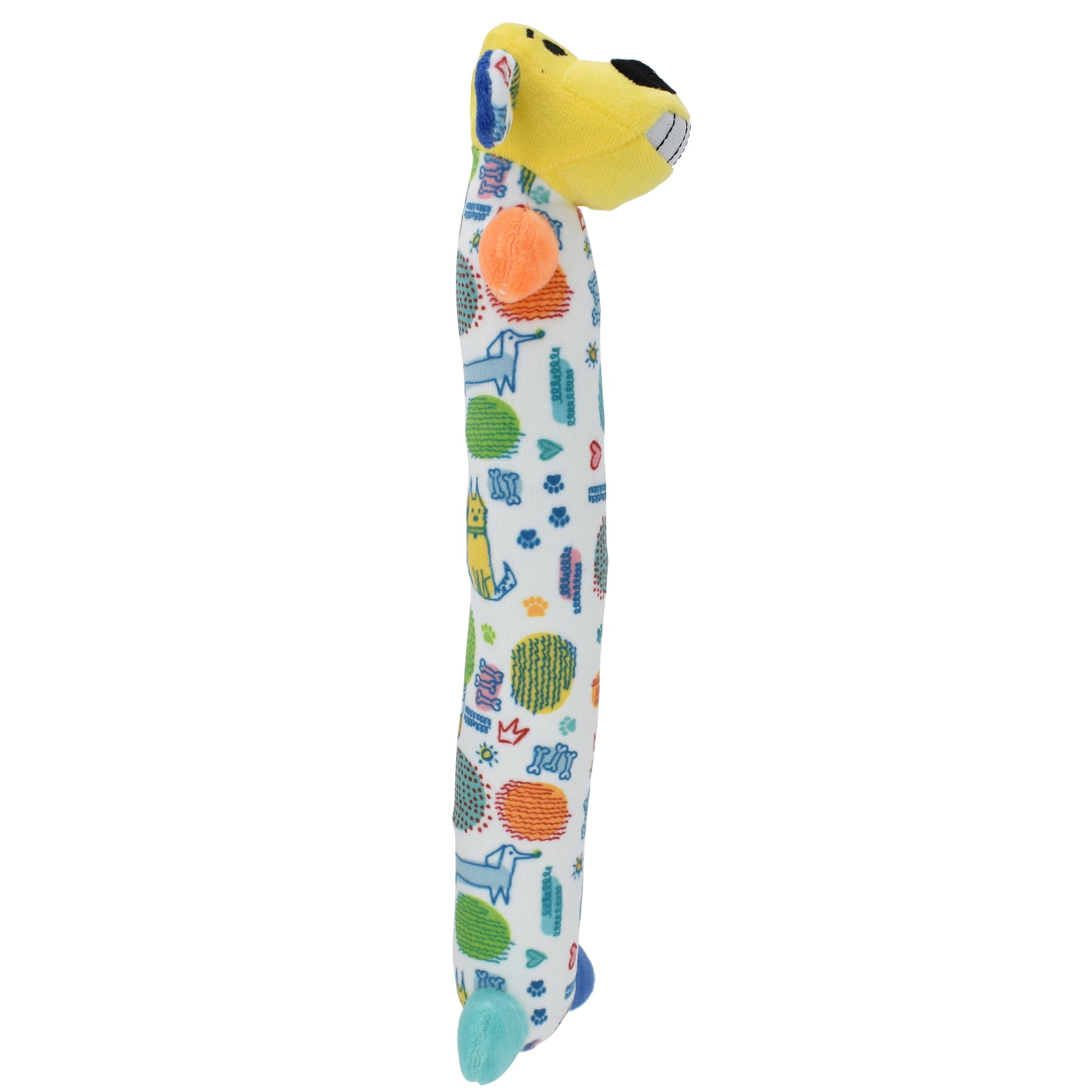 Plush Smiling Dog Toy, Medium Size, Squeaker