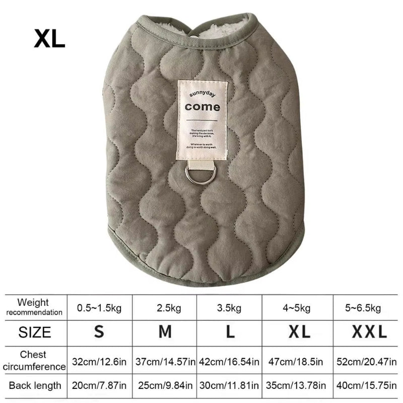 SnuggleShield Winter Coat – Warmth Meets Walk-Ready Convenience for Small Dogs & Cats