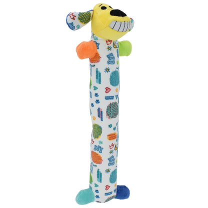 Plush Smiling Dog Toy, Medium Size, Squeaker